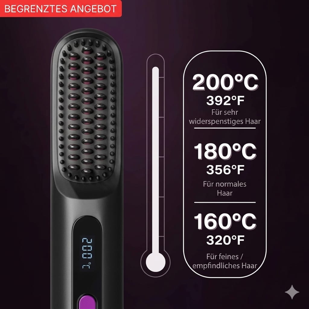 Die ERSTE intelligente Haarbürste für kurze Haare