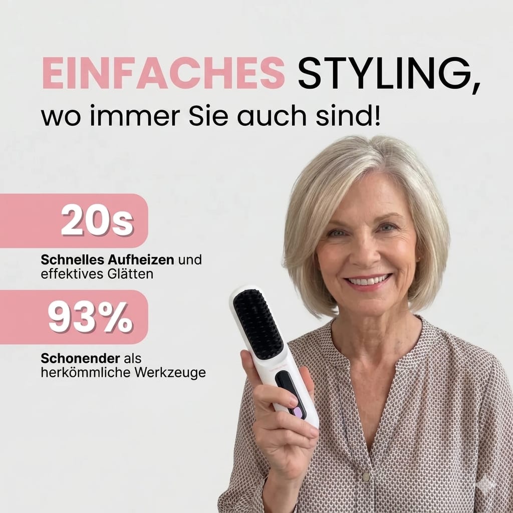Die ERSTE intelligente Haarbürste für kurze Haare