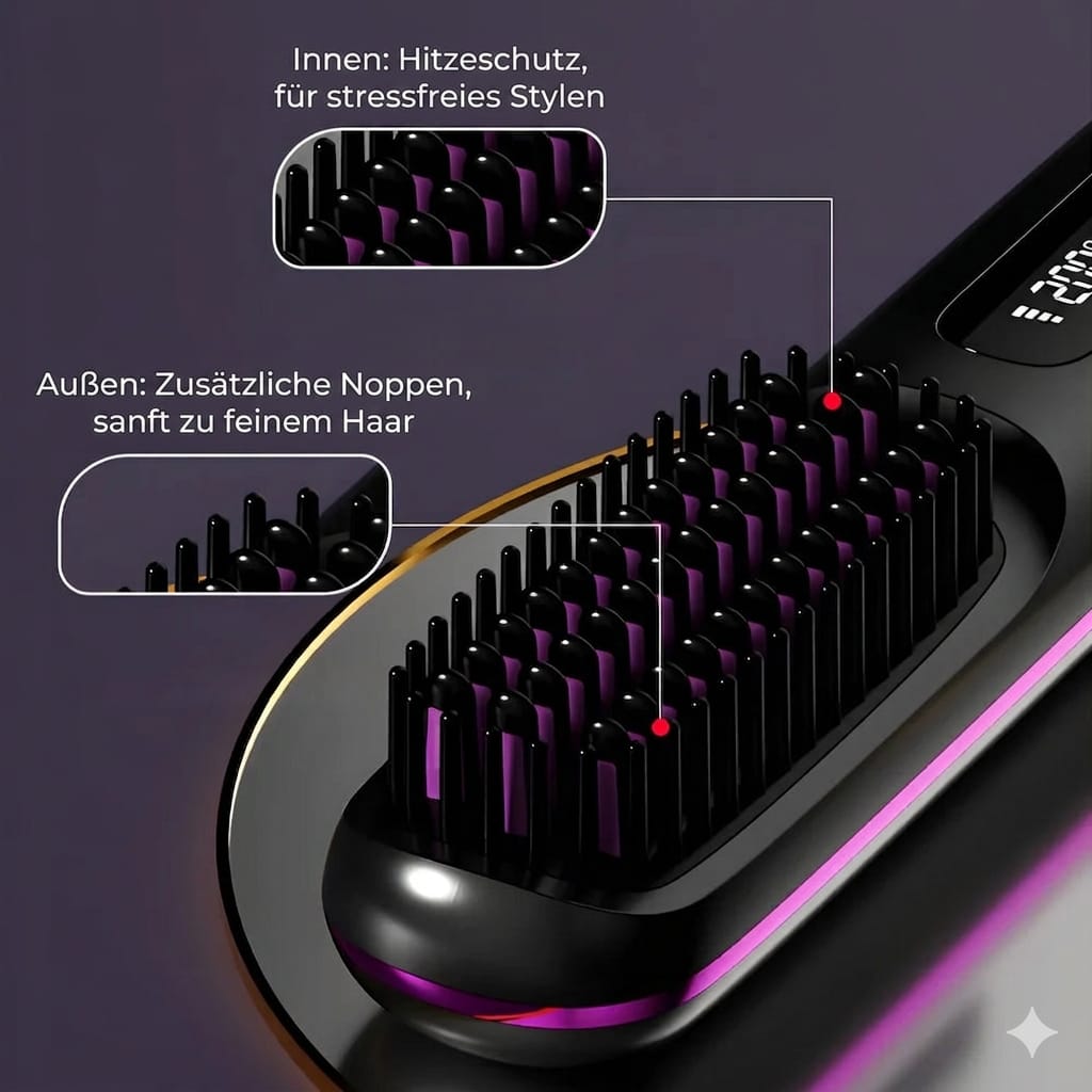 Die ERSTE intelligente Haarbürste für kurze Haare